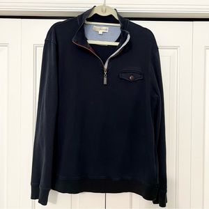 Michael Kors | Men’s Quarter Zip Pullover, Navy, XL